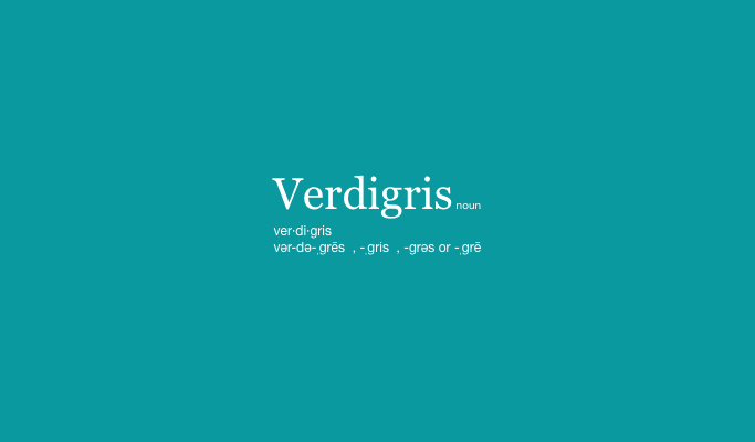Verdigris as a color name